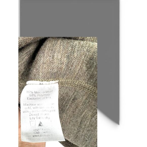 Ibex XL merino wool quarter-zip pullover sweater zip pockets outdoor activities - Picture 4 of 7